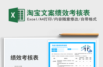淘寶文案績效考核表免費(fèi)下載