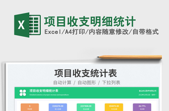 2023項(xiàng)目收支明細(xì)統(tǒng)計(jì)免費(fèi)下載