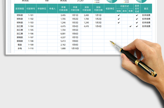 財務付款計劃表免費下載
