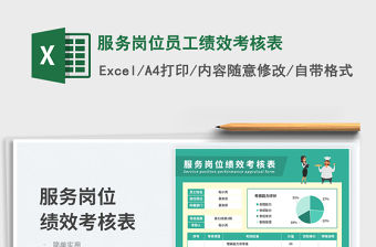 服務崗位員工績效考核表免費下載
