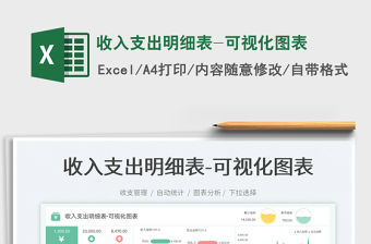 收入支出明細(xì)表-可視化圖表免費下載