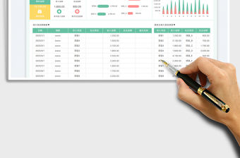 收入支出明細(xì)表-可視化圖表免費下載