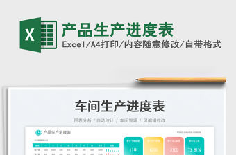 產品生產進度表免費下載