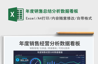 年度銷售總結(jié)分析數(shù)據(jù)看板免費(fèi)下載