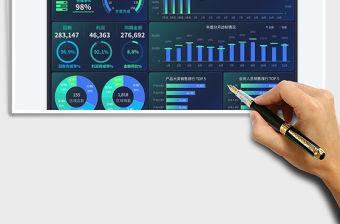 年度銷售總結(jié)分析數(shù)據(jù)看板免費(fèi)下載