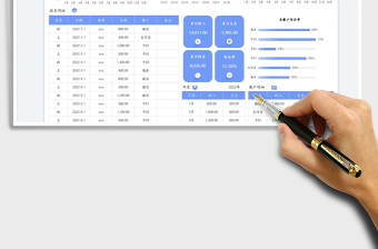 財務(wù)收支記賬表免費下載