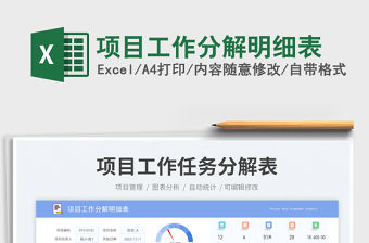 項目工作分解明細表免費下載