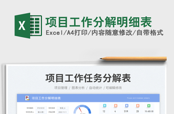 項目工作分解明細(xì)表免費下載