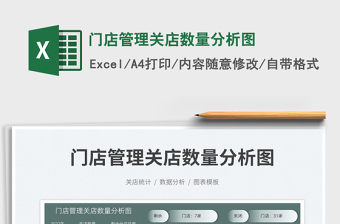 門店管理關(guān)店數(shù)量分析圖免費(fèi)下載