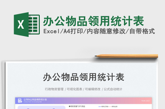 辦公物品領(lǐng)用統(tǒng)計(jì)表免費(fèi)下載