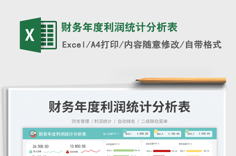 財(cái)務(wù)年度利潤統(tǒng)計(jì)分析表免費(fèi)下載