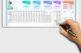 銷售計(jì)劃與實(shí)際業(yè)績數(shù)據(jù)報(bào)表（季度）免費(fèi)下載