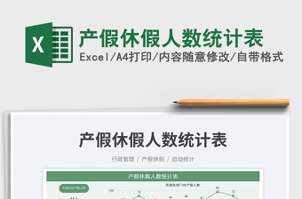 2023產(chǎn)假休假人數(shù)統(tǒng)計(jì)表免費(fèi)下載