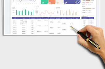 財務收入成本費用數據統計表免費下載
