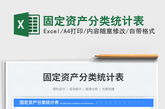 固定資產分類統計表免費下載