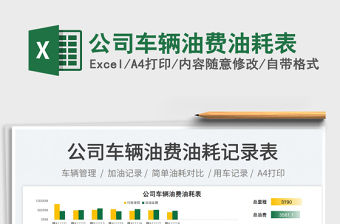 公司車輛油費油耗表免費下載