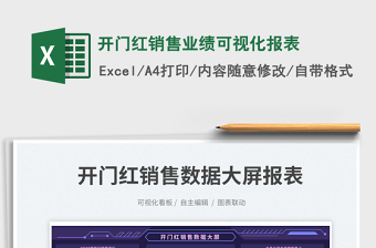 2023开门红销售业绩可视化报表免费下载