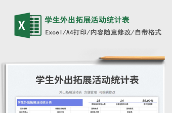 學(xué)生外出拓展活動(dòng)統(tǒng)計(jì)表免費(fèi)下載
