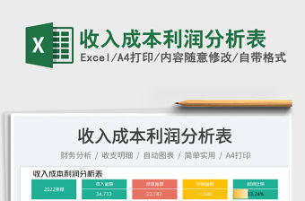 收入成本利潤分析表免費下載