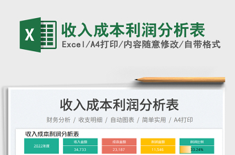 收入成本利潤分析表免費(fèi)下載
