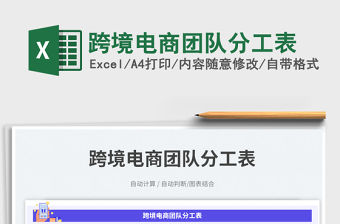 跨境電商團隊分工表免費下載