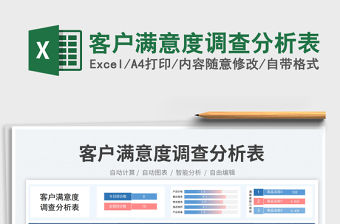客戶滿意度調(diào)查分析表免費(fèi)下載