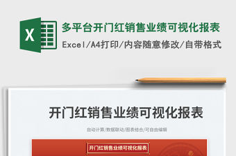 2023多平臺開門紅銷售業(yè)績可視化報表免費下載