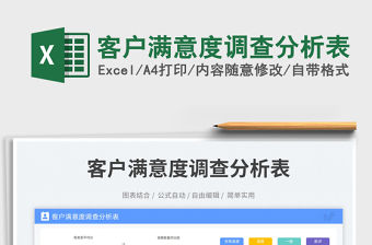 客戶滿意度調(diào)查分析表免費(fèi)下載
