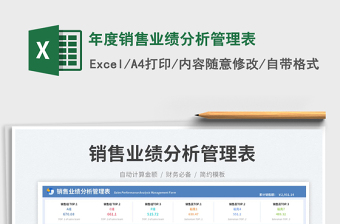年度銷售業(yè)績(jī)分析管理表免費(fèi)下載