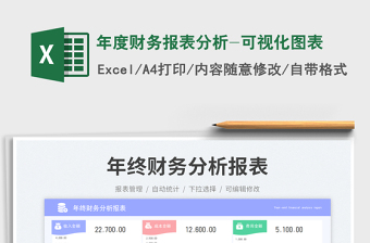 年度財務(wù)報表分析-可視化圖表免費下載