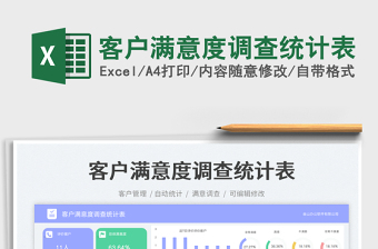 客戶滿意度調(diào)查統(tǒng)計(jì)表免費(fèi)下載