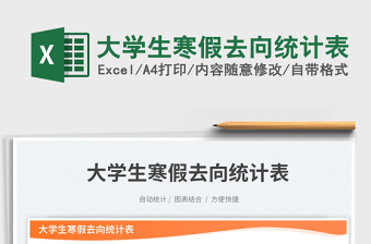 大學(xué)生寒假去向統(tǒng)計(jì)表免費(fèi)下載