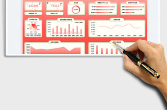 月度動(dòng)態(tài)開門紅銷售業(yè)績(jī)可視化報(bào)表免費(fèi)下載