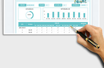 小清新小學生每日考勤表免費下載