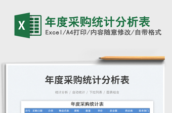 年度采購統(tǒng)計(jì)分析表免費(fèi)下載