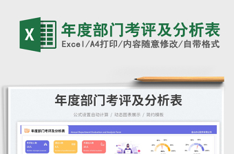 年度部門考評(píng)及分析表免費(fèi)下載