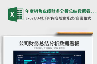 年度銷售業(yè)績財(cái)務(wù)分析總結(jié)數(shù)據(jù)看板免費(fèi)下載