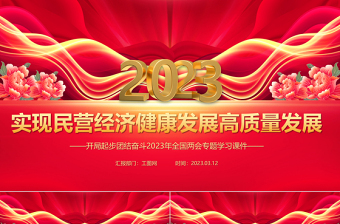 2023推動民營經(jīng)濟發(fā)展ppt