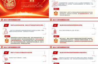 2023年315國際消費者權(quán)益日PPT紅色大氣提振消費信心315在行動課件模板