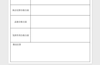 2023黨員問題清單及整改打算表格