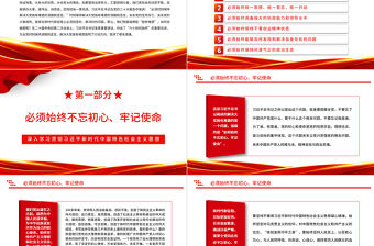 2023時刻保持解決大黨獨有難題的清醒和堅定PPT紅色簡潔深入學習貫徹習近平新時代中國特色社會主義思想黨課課件