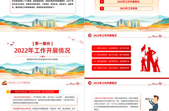 稅務局2022年工作總結和2023年工作安排PPT簡潔風抓好黨務干好稅務真抓實干奮勇爭先工作匯報模板