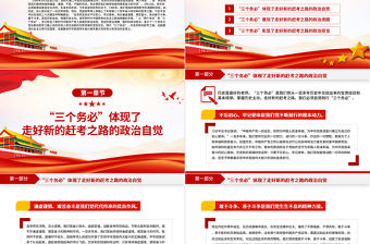 2023踐行“三個務(wù)必”走好新的趕考之路PPT大氣黨政風(fēng)全面深入學(xué)習(xí)宣傳貫徹黨的二十大精神專題黨課課件模板