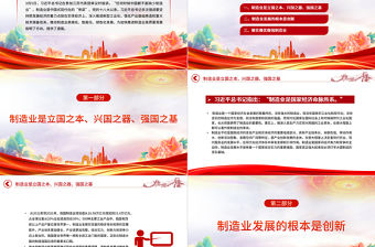 2023做優(yōu)做強(qiáng)做大制造業(yè)助推經(jīng)濟(jì)高質(zhì)量發(fā)展PPT大氣精美風(fēng)黨員干部學(xué)習(xí)教育專題黨課課件模板