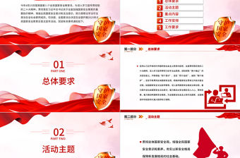 2023全民國家安全教育日PPT大氣簡潔全面加強國家安全教育普法宣傳活動課件