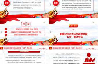 2023把握新就業(yè)形態(tài)青年勞動者的群體特征PPT大氣精美風(fēng)黨員干部學(xué)習(xí)教育專題黨課課件