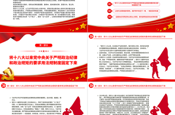 2023嚴明政治紀律和政治規(guī)矩PPT黨建風不斷加強制度建設營造良好的黨內(nèi)政治生態(tài)紀律黨課課件
