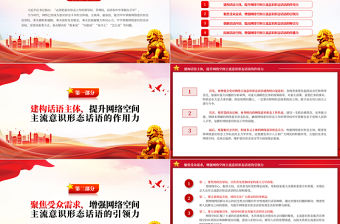 2023牢牢掌握網(wǎng)絡(luò)意識(shí)形態(tài)話語(yǔ)權(quán)PPT大氣精美風(fēng)黨員干部學(xué)習(xí)教育專題黨課課件