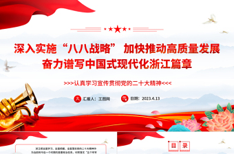 2022中国共产党八八战略ppt