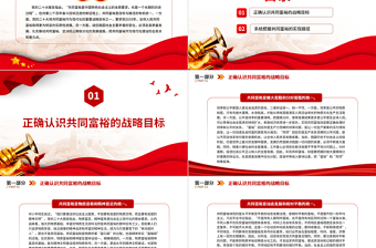 2023正確認(rèn)識(shí)和把握共同富裕的戰(zhàn)略目標(biāo)與實(shí)現(xiàn)路徑PPT大氣精美風(fēng)認(rèn)真學(xué)習(xí)宣傳貫徹黨的二十大精神專題黨課課件